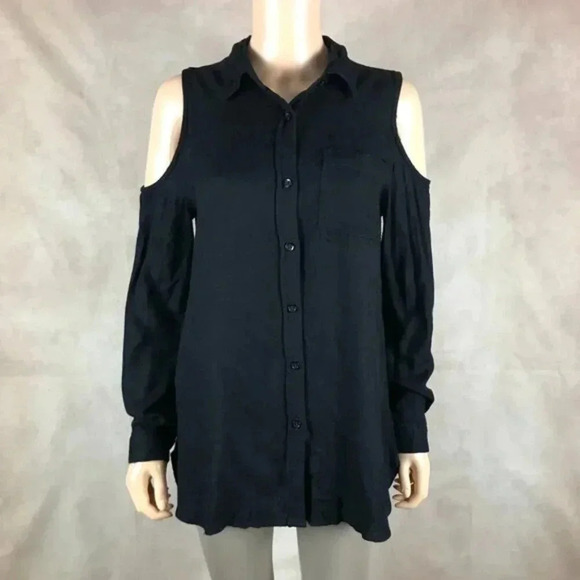 Urban Outfitters Tops - Urban Outfitters Cold-Shoulder Button Front Top MEDIUM